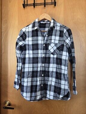 Womens Old Navy Plaid The Tunic Shirt Size Small